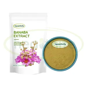 Healthife USA Entrepôt Fournisseurs Banaba Feuille Extrait Poudre 4% Acide Corosolique