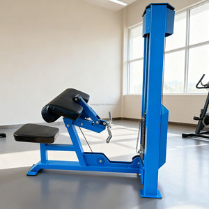 Equipo de gimnasio comercial Máquina de rizos de bíceps de acero ajustable Máquina de selección de carga de PIN de fuerza comercial - Product Image 3