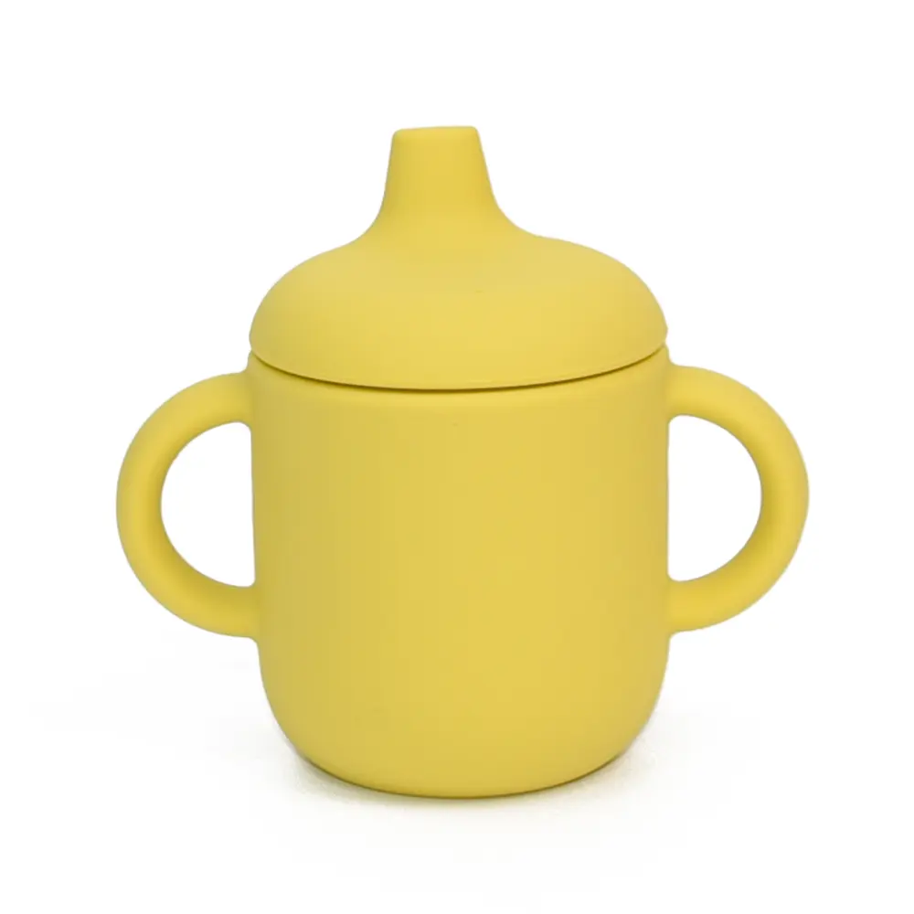 Tasse en silicone personnalisable en usine et tasse d'entraînement pour bébé tasse en silicone pour tout-petits