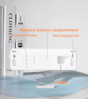 Großer LED Digitaler Wecker mit Temperatur- und Feuchtigkeitsanzeige Countdown-Indikator Minimalistische Wand-/Tischuhr für Schlafzimmer Büro