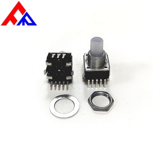 New EC12 Encoder with White LED Illuminated Shaft, <b>Push</b>-<b>button</b> <b>Switch</b>, 24 PPR, Suitable for Electronic and Electrical Encoders. - Product Image 5