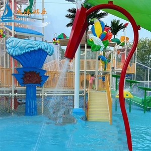 Parc extérieur commercial d'éclaboussure d'eau pour des terrains de jeu humides durables de fibre de verre d'hôtels de communautés pour des <span class=keywords><strong>jeux</strong></span> d'eau pour l'usage à la maison - Product Image 2