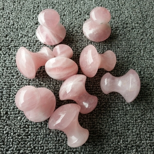 La mejor calidad de cuarzo rosa Natural gua sha masaje herramienta de forma de seta Bar belleza <span class=keywords><strong>desguace</strong></span> Guasha - Product Image 1
