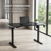 Table de bureau intelligente à mémoire de forme AOR E-sports, design moderne, silencieuse et écologique, vente en gros d'usine
