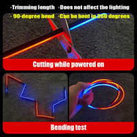 Kit de bande LED pour voiture avec contrôleur, éclairage sous châssis, contrôle sans fil, installation sans perte de signal