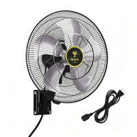 Ventilador de Pared Eléctrico Comercial con Inversor, 18 Pulgadas, 100% Cobre, Caja Corrugada, Ventilador de Ventilación de Pared con 5 Aspas, 50HZ