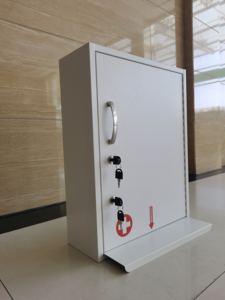 Gabinetes de primeros auxilios médicos de Metal con cerradura, caja vacía de botiquín de primeros auxilios, estante de Metal para medicamentos, gabinete médico colgante - Product Image 4