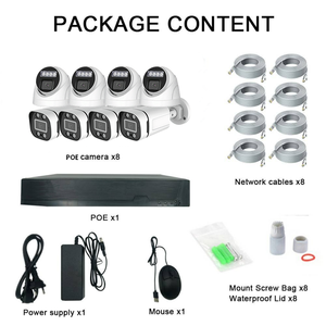 ระบบกล้องวงจรปิดอัจฉริยะ 8CH ความละเอียด 4K ชุด NVR แบบ PoE กล้อง IP67 มองเห็นในเวลากลางคืน พร้อมระบบจดจำใบหน้าและตรวจจับความเคลื่อนไหว - Product Image 4