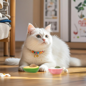 Jouets durables pour animaux de compagnie : Balle rotative murale à l'herbe à chat, herbe à chat naturelle pour chats, jouet à l'herbe à chat en forme de souris pour le jeu et le nettoyage des dents. - Product Image 6