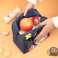 Sac isotherme portable imperméable 3D à motif animal de dessin animé pour l'école, le bureau, les pique-niques, anti-fuite, gris