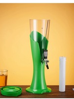 Distributeur de boissons automatique personnalisé 3L avec lumières LED, distributeur de bar pour jus, bière, vin, tour à vin avec tube à glace en plastique – Vente en gros