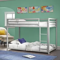 Lit superposé pour enfants Royal Interiors Pilio Lit superposé en métal simple (en bas) + simple (en haut)-Cadre uniquement