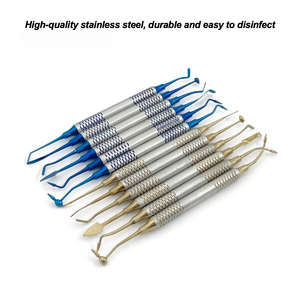 Kit d'instruments dentaires, spatule de remplissage en résine <span class=keywords><strong>composite</strong></span>, outils de remplissage, équipement hydraulique de thérapie <span class=keywords><strong>dentaire</strong></span> en métal, 6 pièces - Product Image 2
