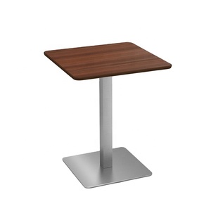 High Coffee <strong>Bar</strong> Pub <strong>Table</strong> Round <strong>Square</strong> Central Metal Dining <strong>Table</strong> - Product Image 6