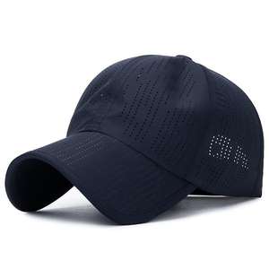 Casquette de baseball sportive en polyester pour homme, personnalisée, à 6 panneaux, avec perforations découpées au laser - Product Image 5