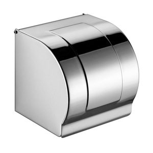 Boîte de <span class=keywords><strong>rangement</strong></span> en acier inoxydable et métal de style moderne porte-rouleau de <span class=keywords><strong>papier</strong></span> hygiénique avec <span class=keywords><strong>rangement</strong></span> - Product Image 1