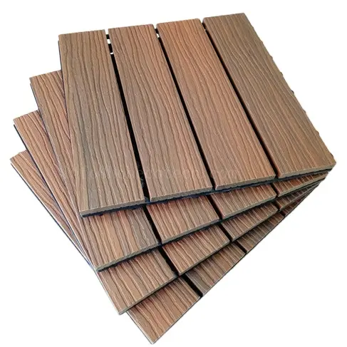 木製プラスチックWPC屋外プールタイルのような簡単にきれいな木材