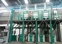 Machine à moudre le maïs 50-100 TPD, usine de production de farine de maïs, ligne de traitement de la farine de maïs, moteur facile à utiliser, certifiée ISO9001/CE