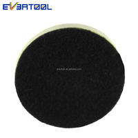 EVERTOOL Tampon de polissage en feutre pour verre, disque en feutre de laine, boule de polissage en feutre, roue de polissage en laine pour métal