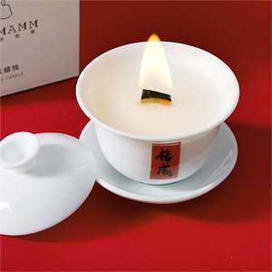 Wholesale <strong>Teacup</strong> Aromatherapy <strong>Candle</strong> Jar Soy Wax Gift Osmanthus Literary <strong>Teacup</strong> Bedroom Tea Room Scented <strong>Candle</strong> - Product Image 2