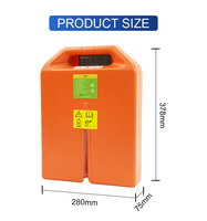 Batterie de remplacement au lithium LiFePO4 à décharge profonde 24V 36Ah pour transpalette électrique Noblelift PTE15N, longue durée de vie, sans entretien