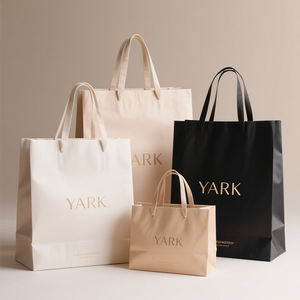 Sac en papier kraft personnalisé biodégradable avec poignée pour vêtements, chaussures, cadeaux, plats à emporter et courses - Product Image 6