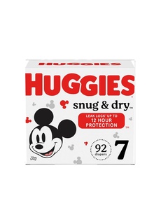 Huggies Snug & Dry Taille 1 Couches pour nouveau-nés 256 coton imprimé pour bébés de 8 à 14 lb - Product Image 3
