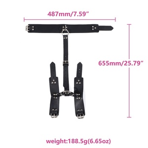 Collar <span class=keywords><strong>de</strong></span> Choque para Esclavos HM, Collar <span class=keywords><strong>de</strong></span> <span class=keywords><strong>Cuero</strong></span> con Esposas, Esposas <span class=keywords><strong>de</strong></span> Bondage SM, Máquina <span class=keywords><strong>de</strong></span> Succión para Hombres - Product Image 1