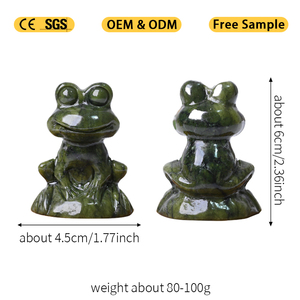 Hot Sale Natural <b>Crystal</b> New Jade Frog Sculpture <b>Crystal</b> <b>Animals</b> Carved for Decoration - Product Image 2