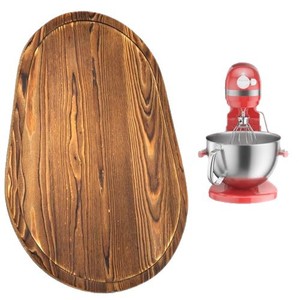 Tapis de déplacement en bois pour batteur mélangeur 4,5-5 quarts, compatible KitchenAid, base de support - Product Image 2