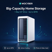 NAS Penyimpanan Rumah Berkapasitas Besar 1-Bay Network Attached Storage Tanpa Disk Edge AI Photo Backup Media Server