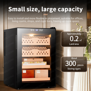 50c Cigarloong Hot Selling Cigar Humidor <b>Cabinet</b> Electronic Good Quality Solid Wood Cedar 50c Hot Selling Cigar Humidor - Product Image 3