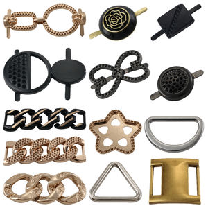 Personalizado de aleación de zinc latón Logo Hardware calzado decoración ajustable Pin cadena <span class=keywords><strong>zapatos</strong></span> <span class=keywords><strong>hebillas</strong></span> Metal <span class=keywords><strong>para</strong></span> zapato - Product Image 3