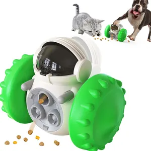 High Quality Rocking leaky food stable cart cat dog toys pet supplies pet slow feeder automatic dog feeder for dogs cats