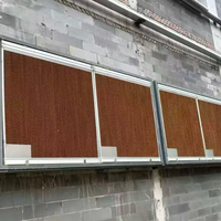 Nouvelle dalle de refroidissement par évaporation industrielle pour serre, avec cadre en alliage d'aluminium et papier cellulose, pour usage en élevage avicole, Chine CE