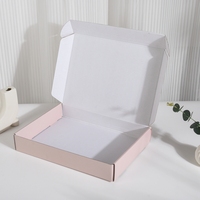 Boîtes pliantes en carton ondulé directement de l'usine, OEM ODM, logo personnalisé, impression intégrale, emballage moderne de luxe avec poignée