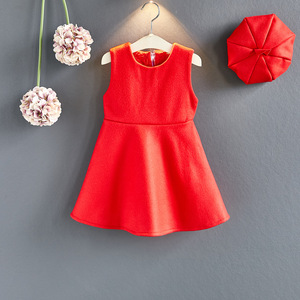 Aliexpress Nouvelle Mode Coréenne Manteau Rouge et Ensemble Robe de Princesse pour Filles, Vêtements pour Enfants du Fabricant Chinois - Product Image 5