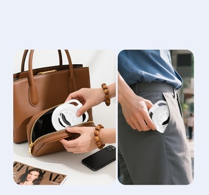Luz de relleno multifuncional portátil <span class=keywords><strong>plegable</strong></span> con succión magnética para teléfono móvil, con ventilador de refrigeración y soporte de cámara de mano para belleza - Product Image 3