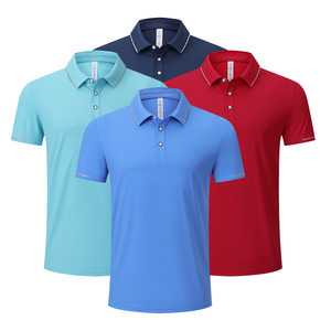 เสื้อโปโลแขนสั้นลายปักลายดูดความชื้นใส่เล่นกอล์ฟใส่ได้ทุกวัน - Product Image 5