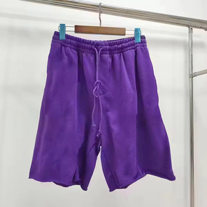 Pantalones cortos de hombre de peso pesado con estampado de hojaldre personalizado, ropa de calle, pantalones de chándal de algodón 100% de alta calidad, pantalones cortos - Product Image 6