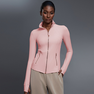 Áo thể thao Roregal 2025 thoáng khí, ôm dáng, tay dài, có lỗ cho ngón tay cái, áo tập gym, áo thể thao nữ, áo khoác yoga có khóa kéo - Product Image 2