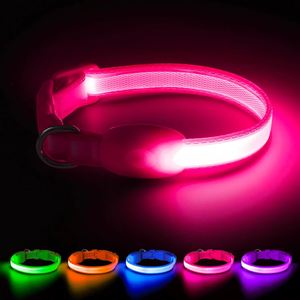 Electronic Pet LED Dog Collar Adjustable Flash <b>Recharge</b> Pet Collars Reflective LED Collars for Dogs <b>Night</b> Anti-Lost Dog Products - Product Image 3