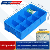 Bac de rangement en plastique robuste pour écrous, boulons, vis et attaches - Rangement multi-compartiments