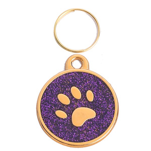 Foot Print Tag <b>Small</b> <b>Dog</b> Cartoon Laser Engraved Nameplate Pet <b>Collar</b> Pendant Accessory - Product Image 4