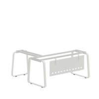 Meubles de bureau commerciaux modulaires modernes et simples en panneaux de mélamine, bureau d'ordinateur pour directeur, PDG, personnel, superviseur, panneau en bois MM, garantie 3 ans