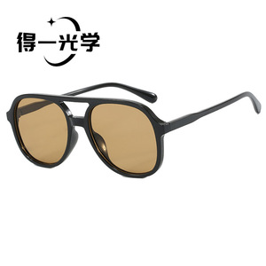 Double Bridge Aviator <b>Sunglasses</b> UV400 PC Frame Unisex Outdoors Driving Style - Product Image 4
