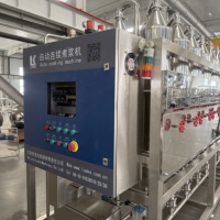 Machine de cuisson de lait de soja entièrement automatique et continue, cuiseur industriel de lait de soja pour ligne de production de tofu, contrôle PLC