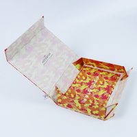 Boîte en carton pliable magnétique carrée pour cosmétiques, maquillage, cils, lunettes de soleil, emballage cadeau personnalisé de luxe écologique
