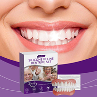 Kit de prothèses dentaires en silicone à succès pour un sourire parfait et confiant, avec placage blanchissant