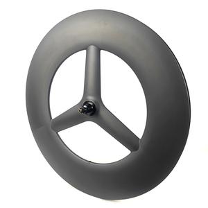 Roues de vélo de route/piste BIKEDOC SP120 700C entièrement en carbone, tubeless, largeur 28 mm, profondeur 120 mm, roues en carbone à <span class=keywords><strong>3</strong></span> rayons - Product Image 2